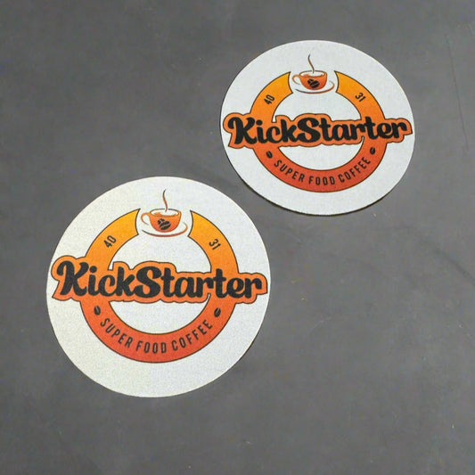 Kickstarter Coffee Coasters | Set of 2 Stylish Coasters