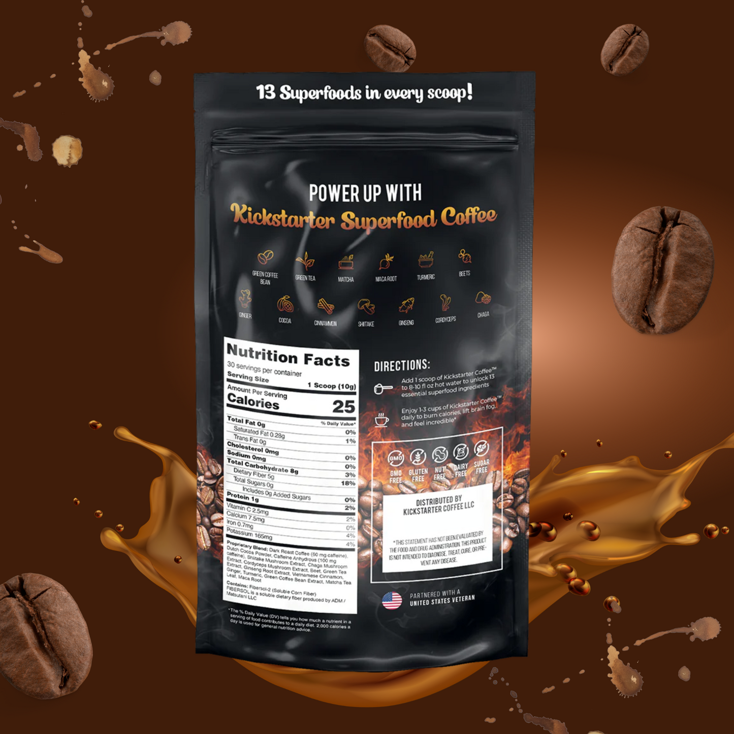 Kickstarter Superfood Coffee - 30 Servings