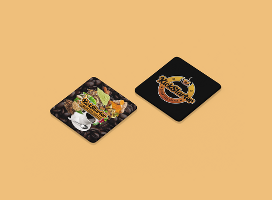 Kickstarter Coffee Coasters | Set of 2 Stylish Coasters